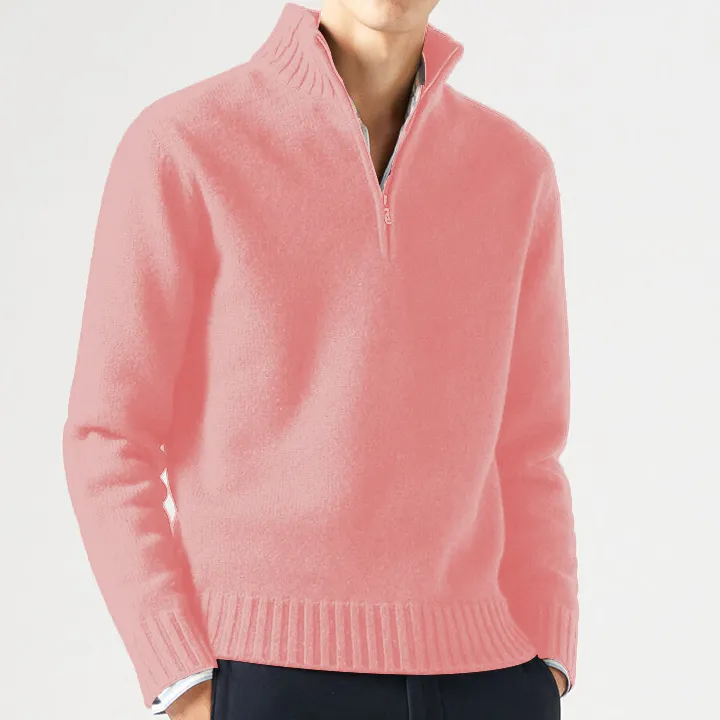 Men's Lapel Knitted Cashmere Sweater Cardigan