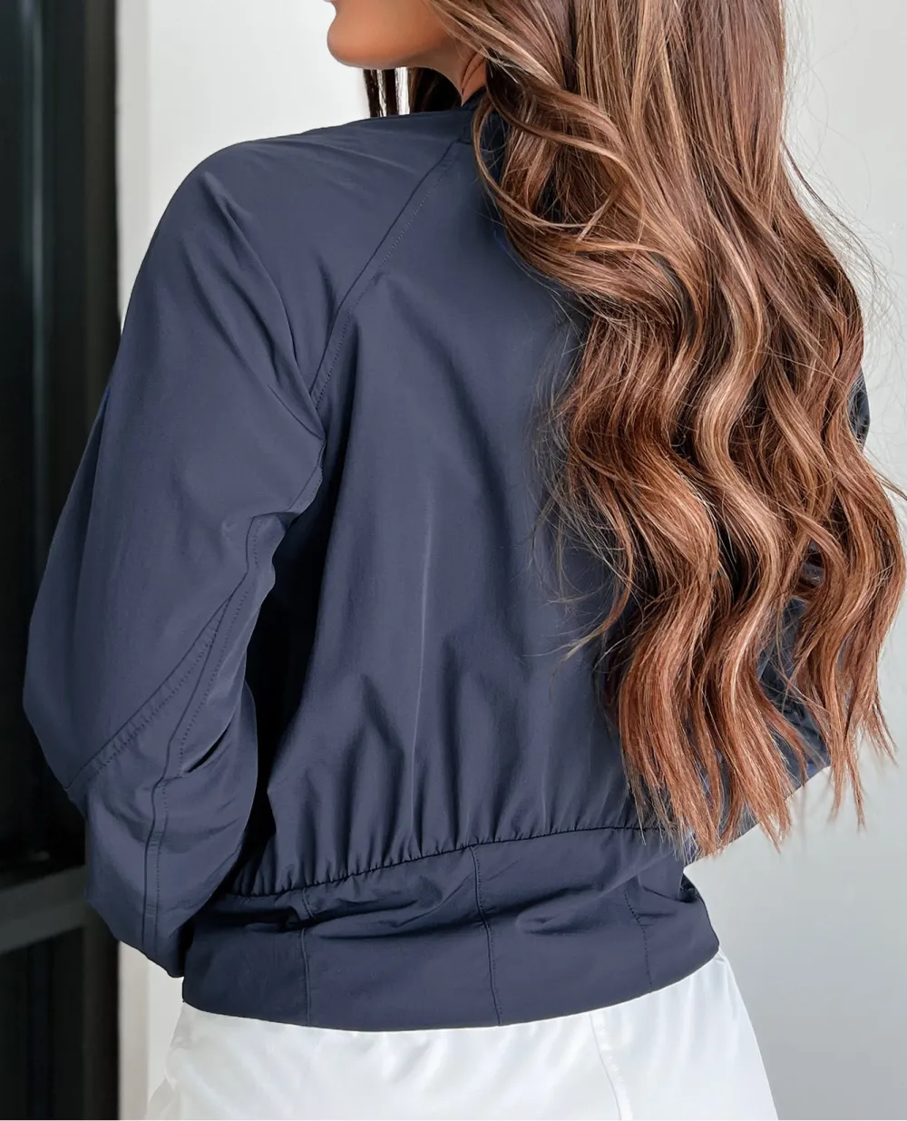 Saturday Strolls Nylon Zip-Up Jacket