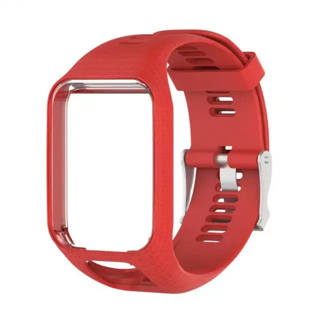 11 Color Silicone Watchband Frame Replacement Watch Strap for TomTom Runner 2/ Runner 3/Spark/Spark 3/ Golfer 2/Adventurer