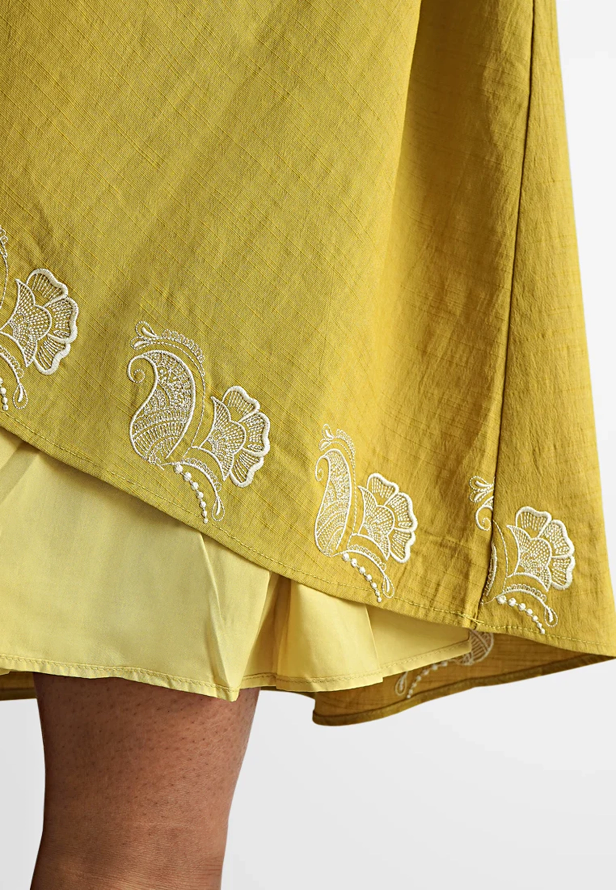 Slightly Stretch Art Print Skirt