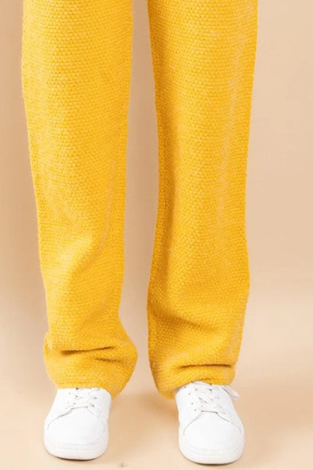 MUSTARD SWEATER TOP AND PANTS LOUNGE