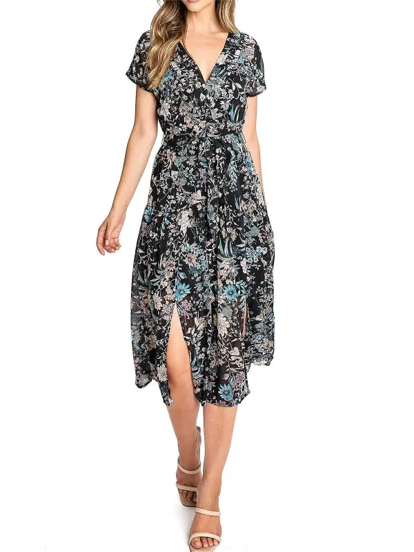 Carina Floral Midi Dress