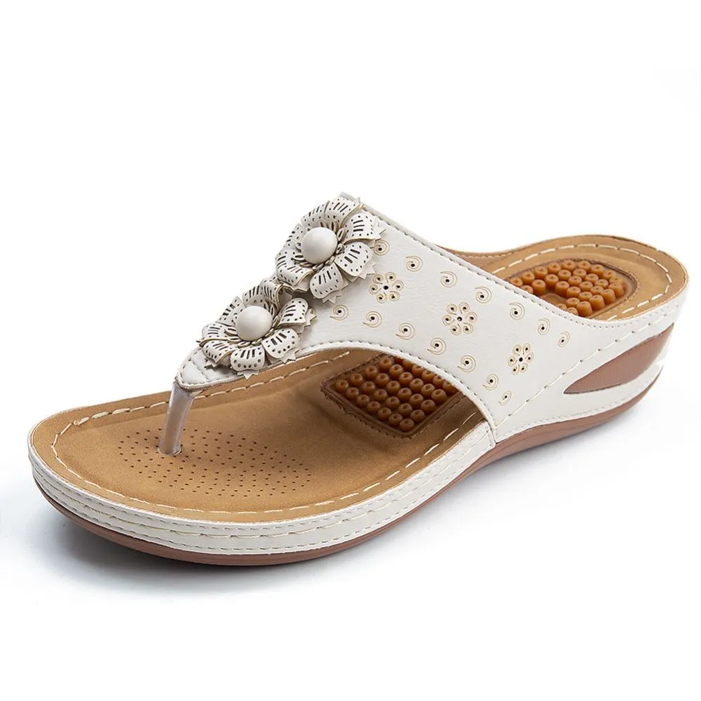 Sandals with Arch Support Anti-Slip Vintage Flip Flop comfortable slippers