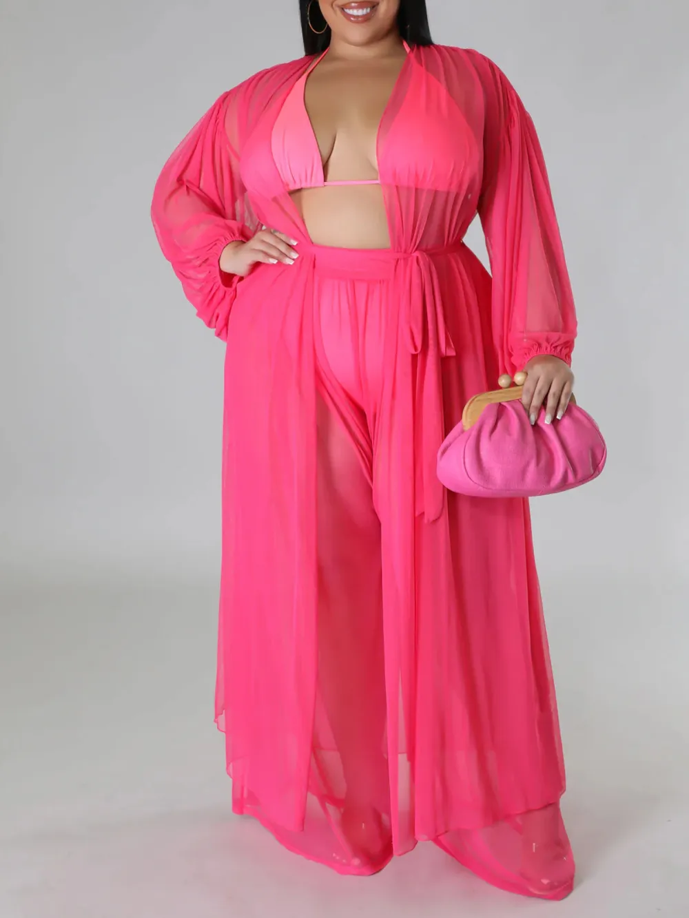 Women'S Fashion Plus-Size Tulle Suit