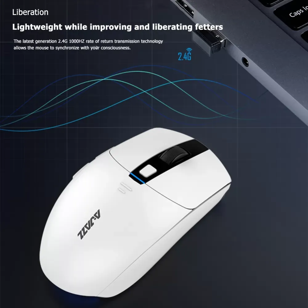 Laptop Notebook Gaming Mouse Wireless Mice Office Caring 8 Buttons 16000DPI 2.4G Computer Supplies for Ajazz i303pro