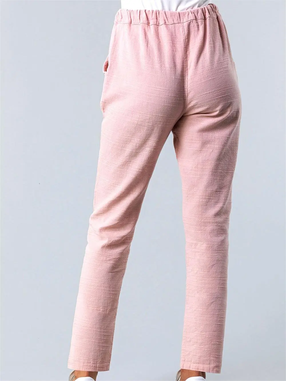 Pink tie trousers