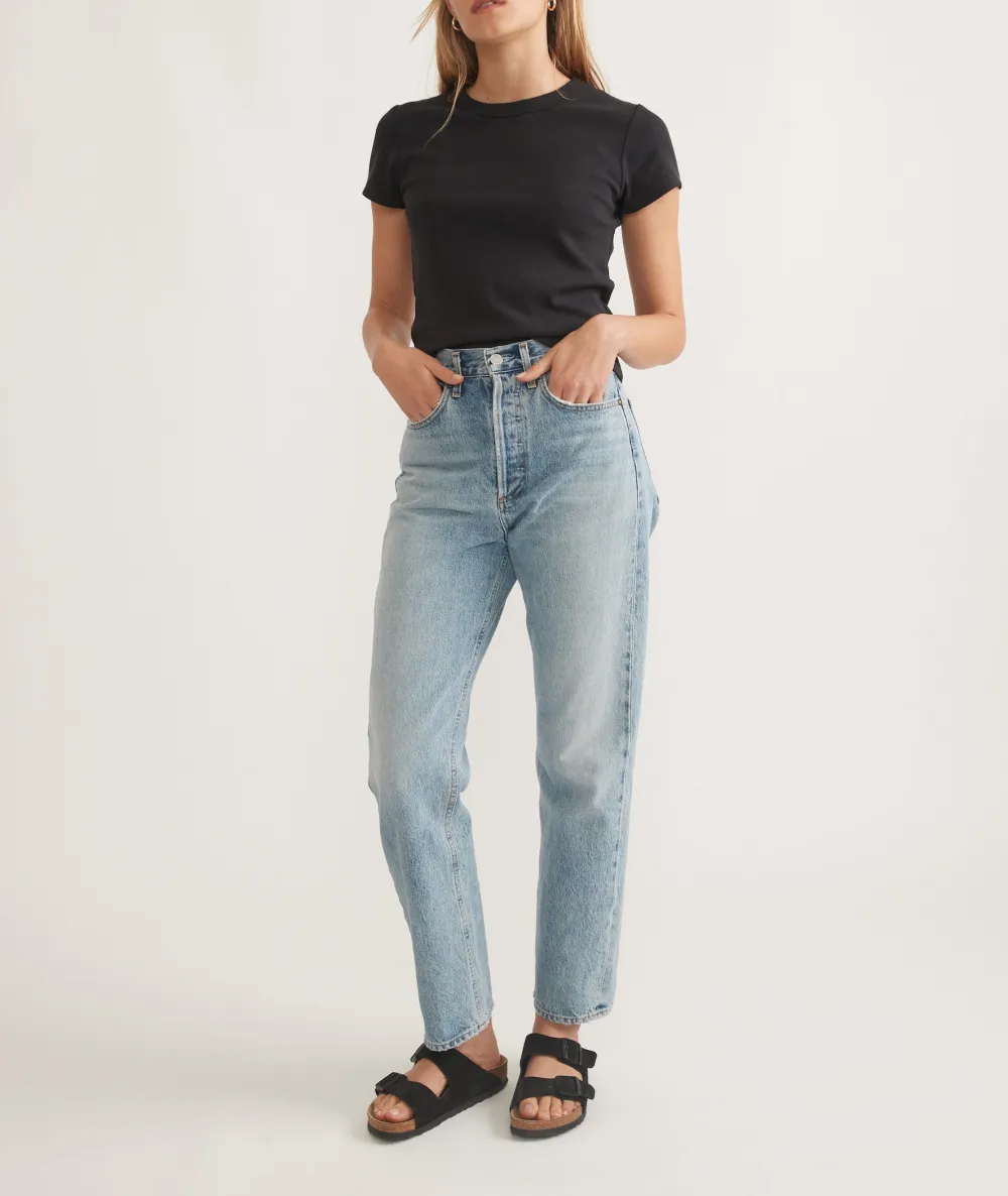 Lexi Rib Sun In Crew Tee