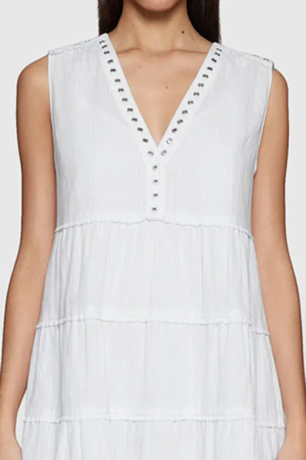 White Sleeveless Dress