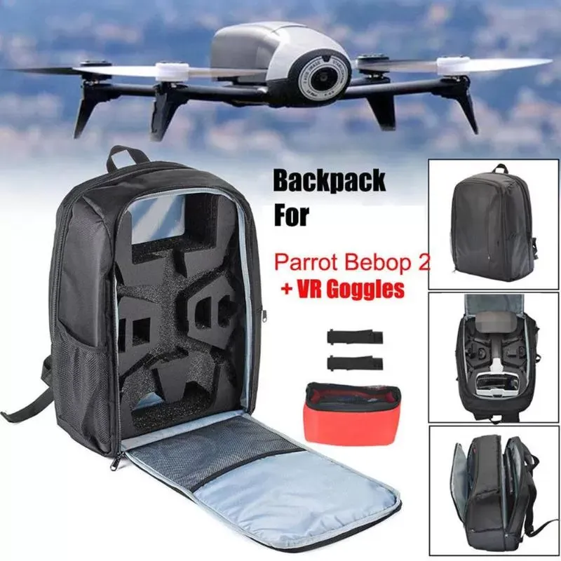 Waterproof Drone Storage Backpack Handbag Set For Parrot Bebop 2 Power FPV Quadcopter Drone Accessories Drone Bag FPV Parts