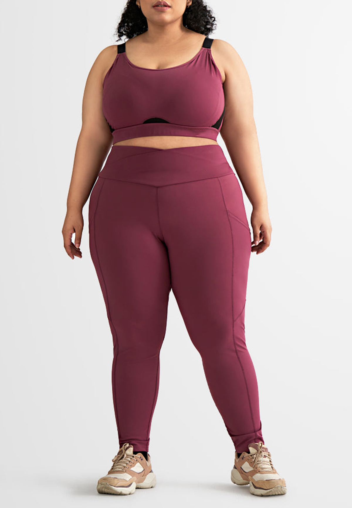 Cross Over Waist Active Leggings