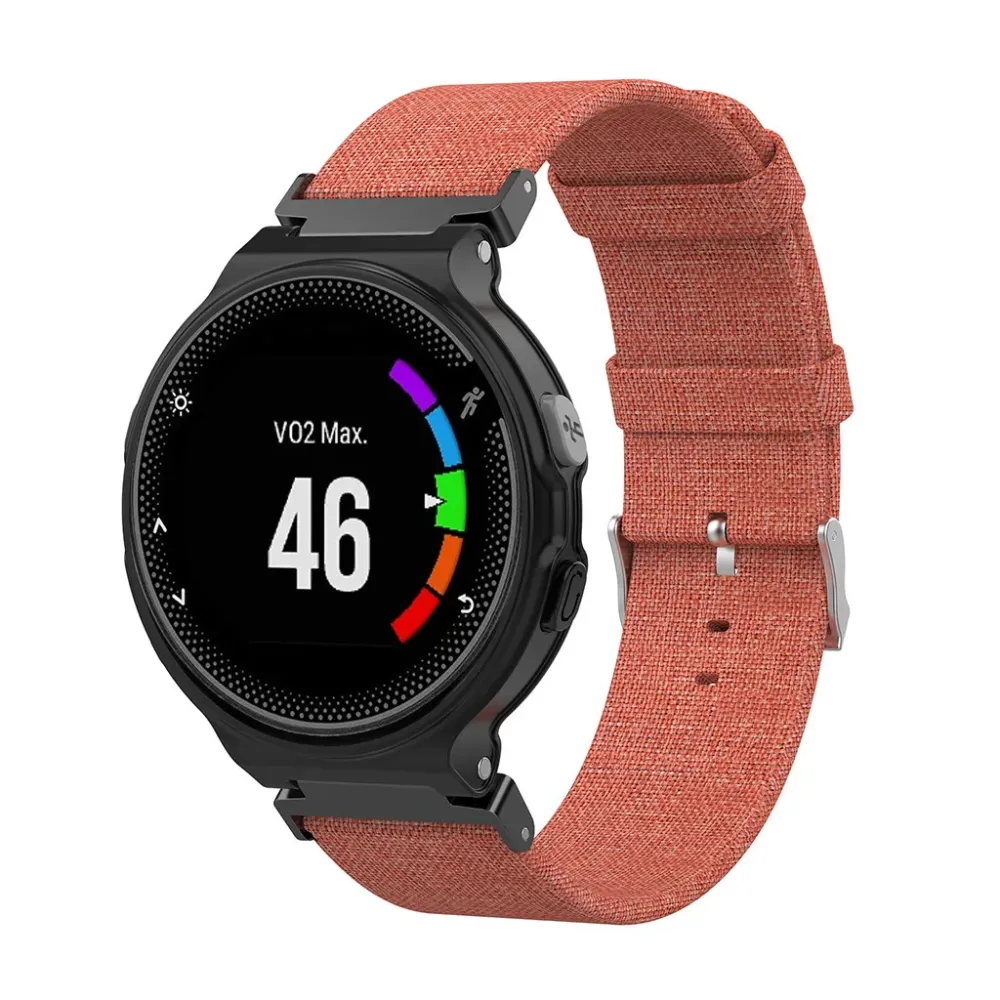 Woven Fabric Watch band WristStrap For Grmin Forerunner 220 230 235 630 620 735 Quick Release SmartWatch Colorful Accessories