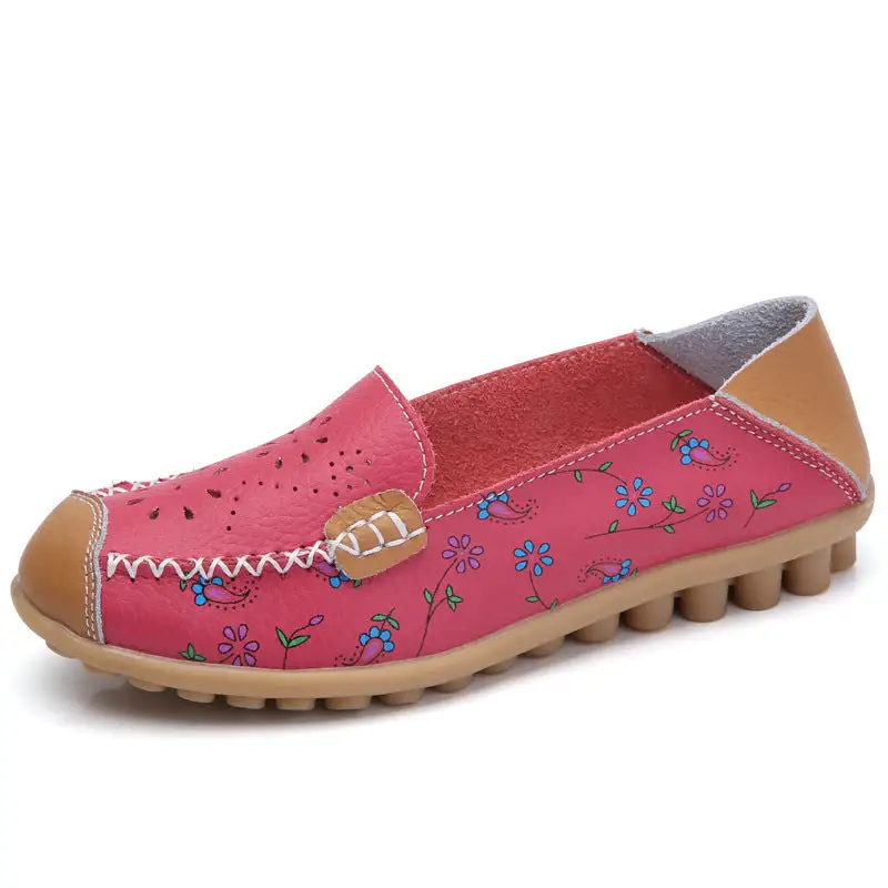 CiloolSlip on loafers Flowers Hollowed Out Casual Shoes