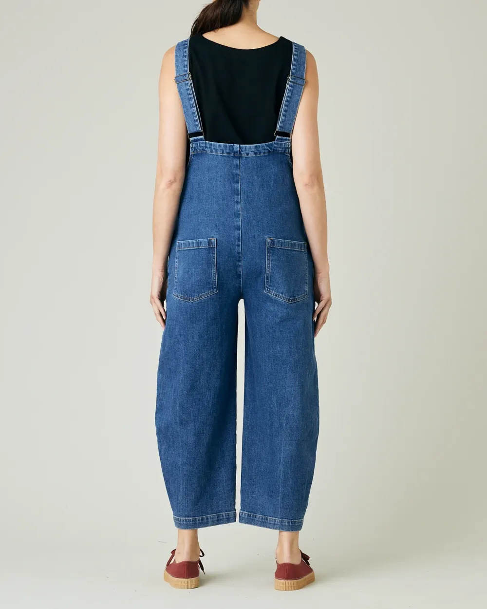 OTTIE MID BLUE DENIM JUMPSUIT