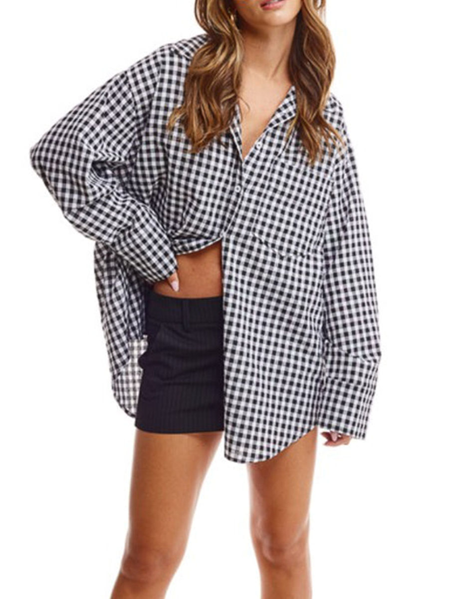 Gingham Oversized Shirt