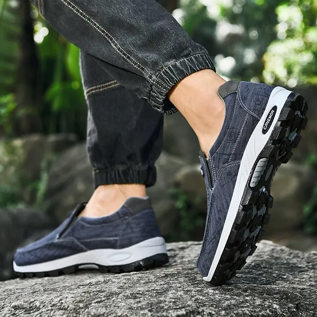 🔥Last Day Promotion 70% OFF 🎁 Men's Gray Slip-On Casual Outdoor Shoes - Breathable Non-Slip Lightweight Footwear