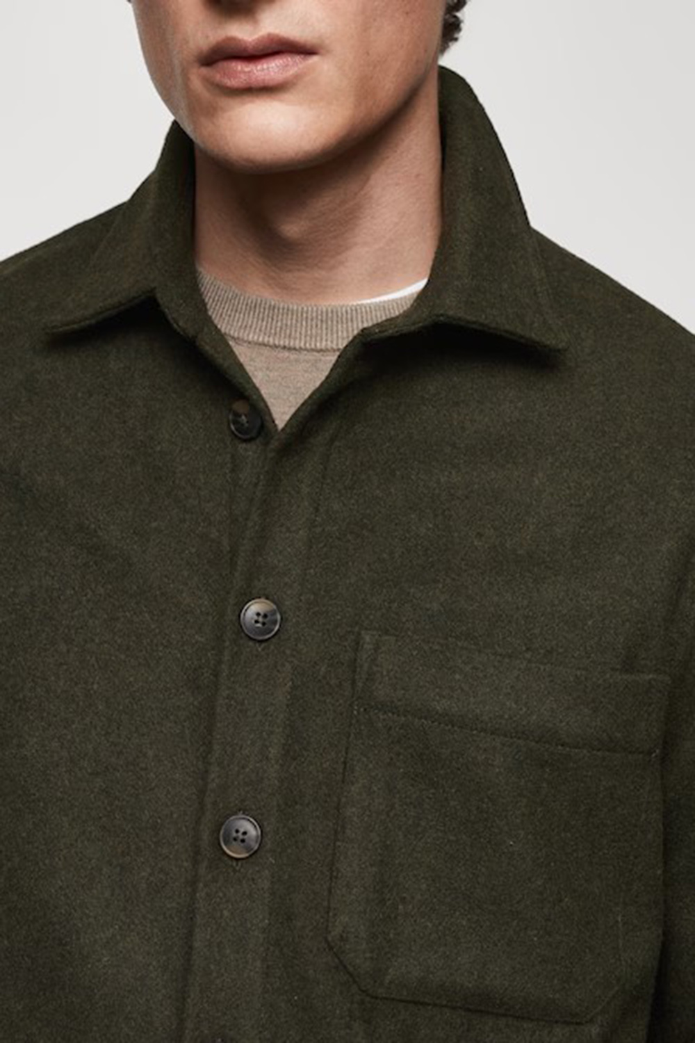 Regular-fit overshirt with pocket