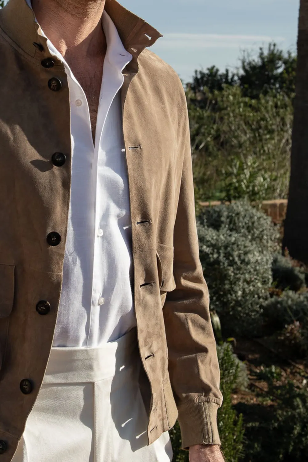 BEIGE SOFT SUEDE NUVOLA JACKET