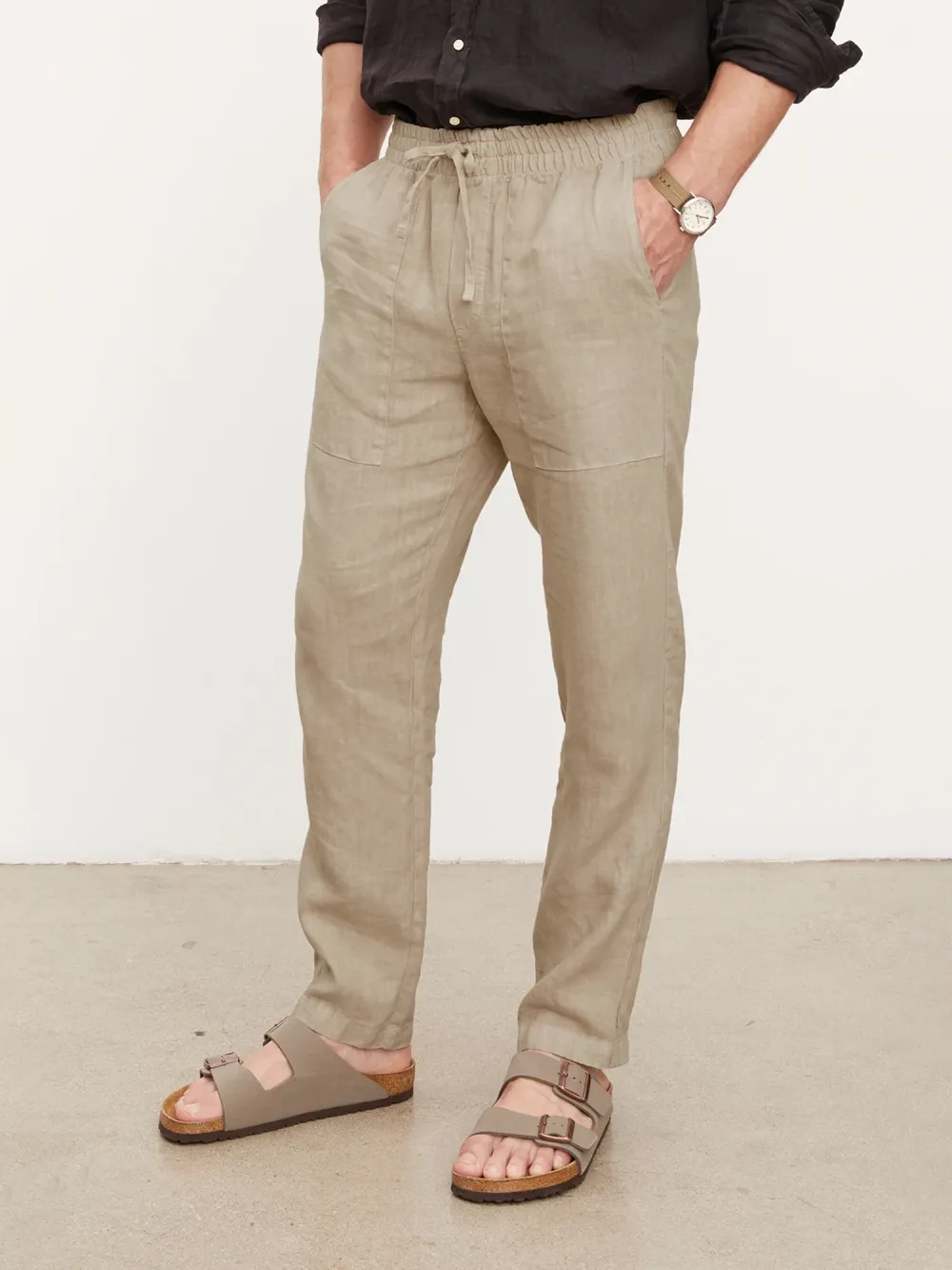 Men'S Double Pockets Cotton Pants