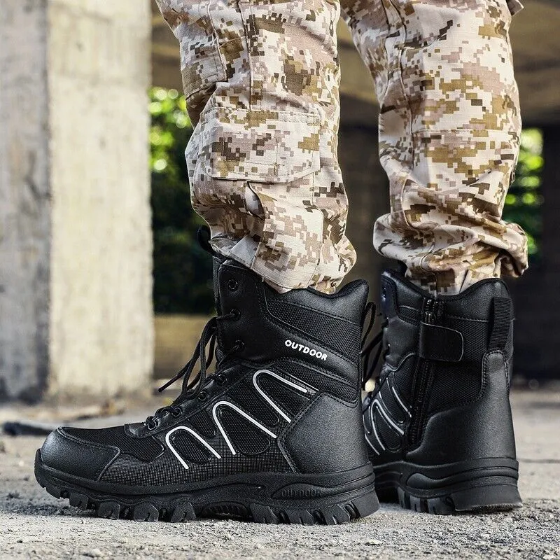 Men's Outdoor Tactical Hiking Boots Non-Slip Breathable Work Boots