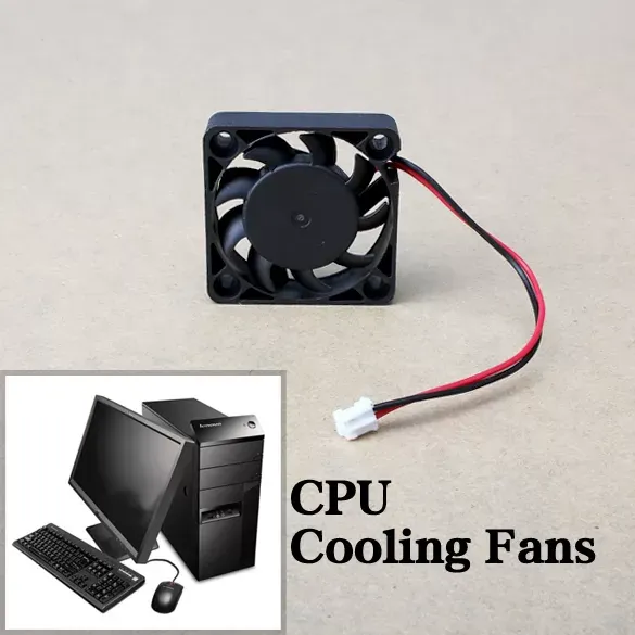 VODOOL 1Pc Black 2 Pins Cooler Fan DC 12V 40mm Brushless PC Fan PC Cooler Cooling Fan PVC Computer Cooling Accessories Brand New