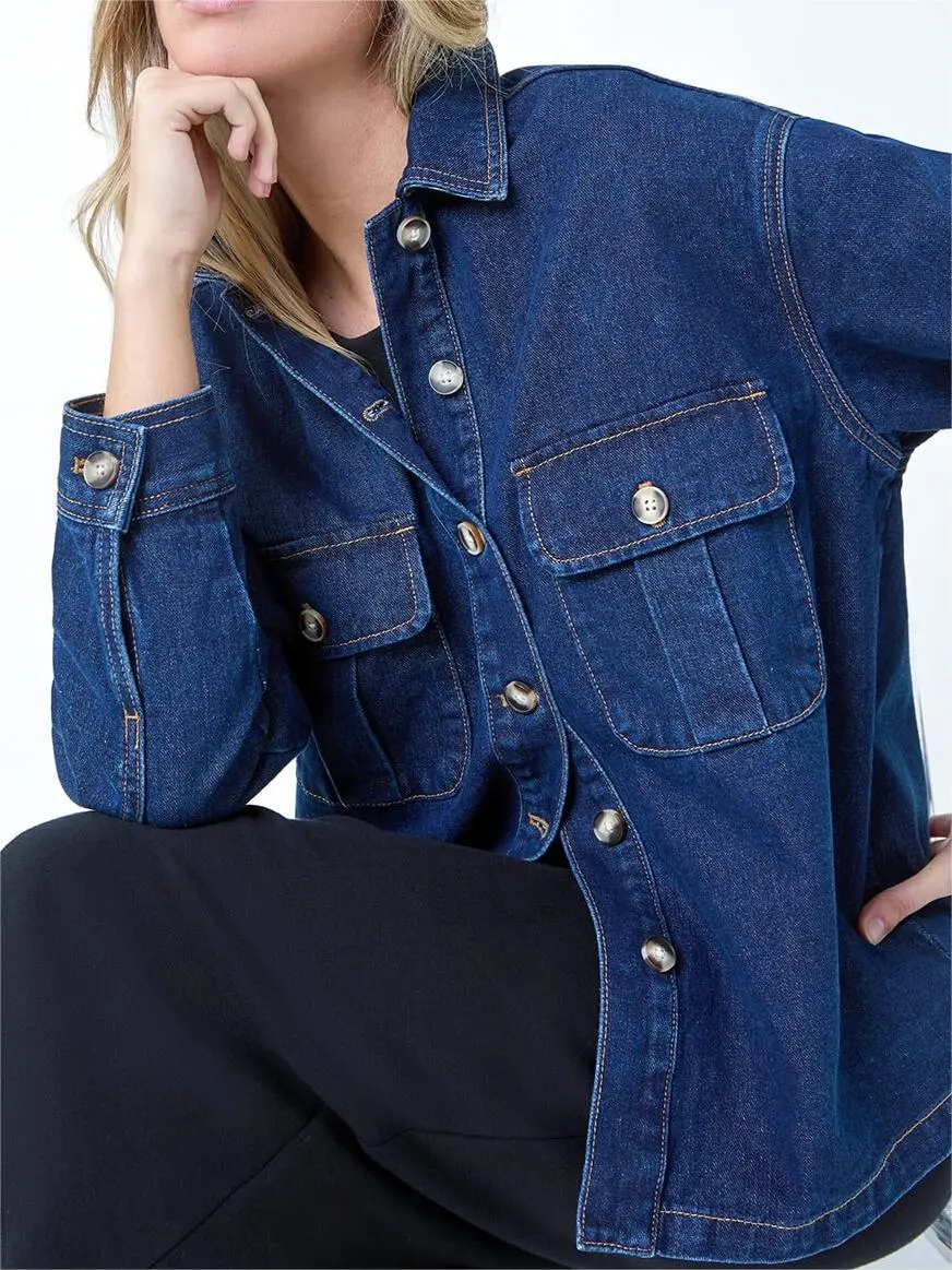 Indigo Relaxed Denim Jacket