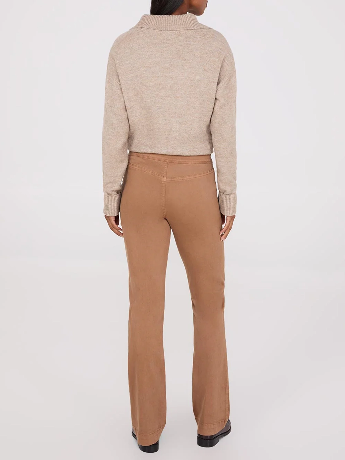 Straight Leg Twill Trousers