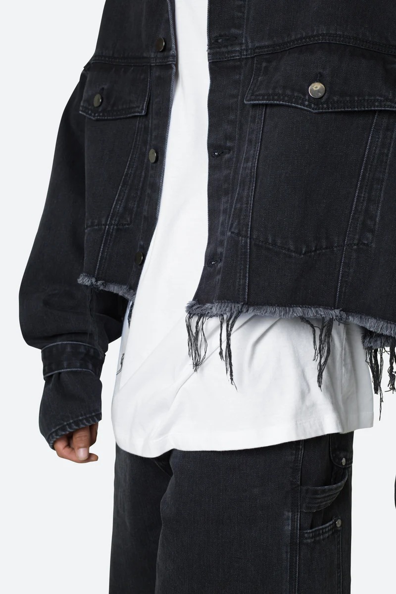 FRAYED DENIM JACKET