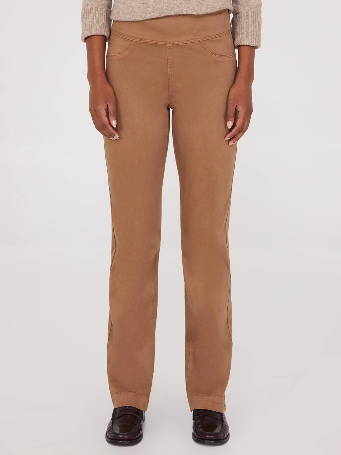 Straight Leg Twill Trousers