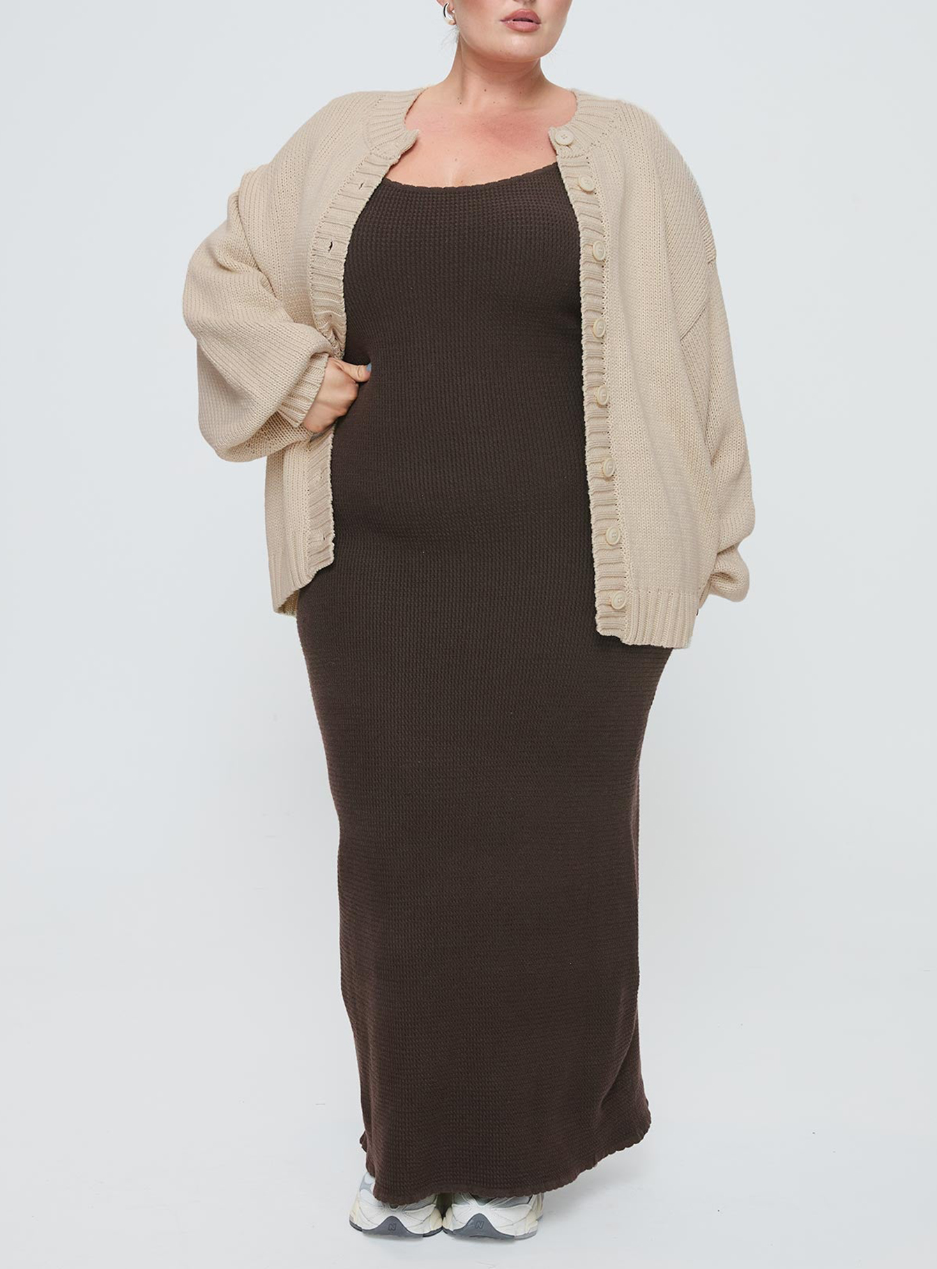 Edern Cardigan Cream Curve