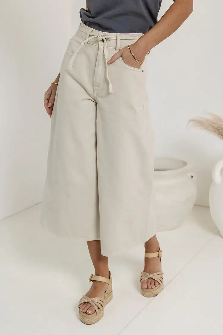 BRUCE CULOTTES IN CREAM