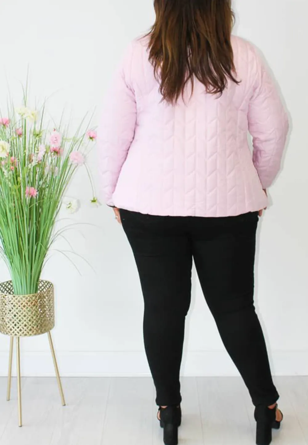 Light Pink Lightly Padded Jacket