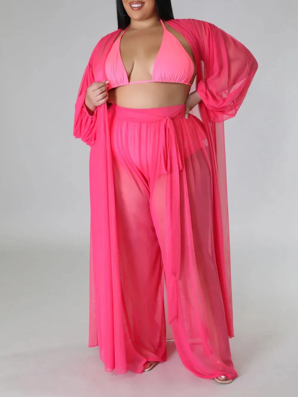 Women'S Fashion Plus-Size Tulle Suit