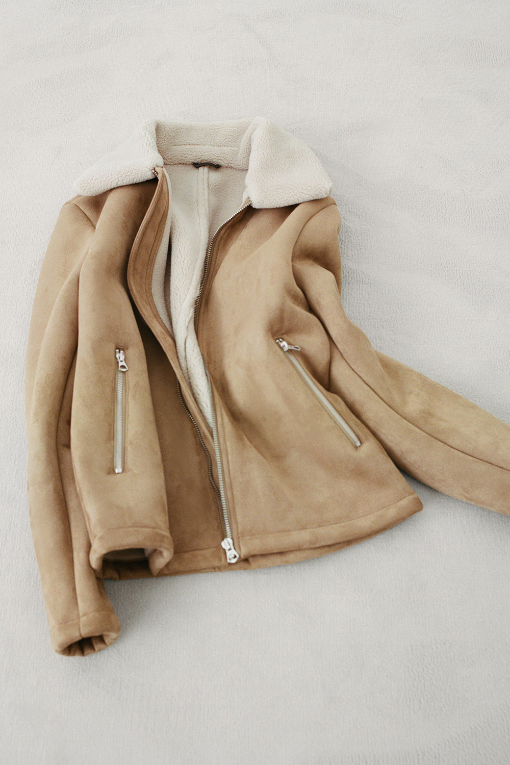 Shearling-lined jacket