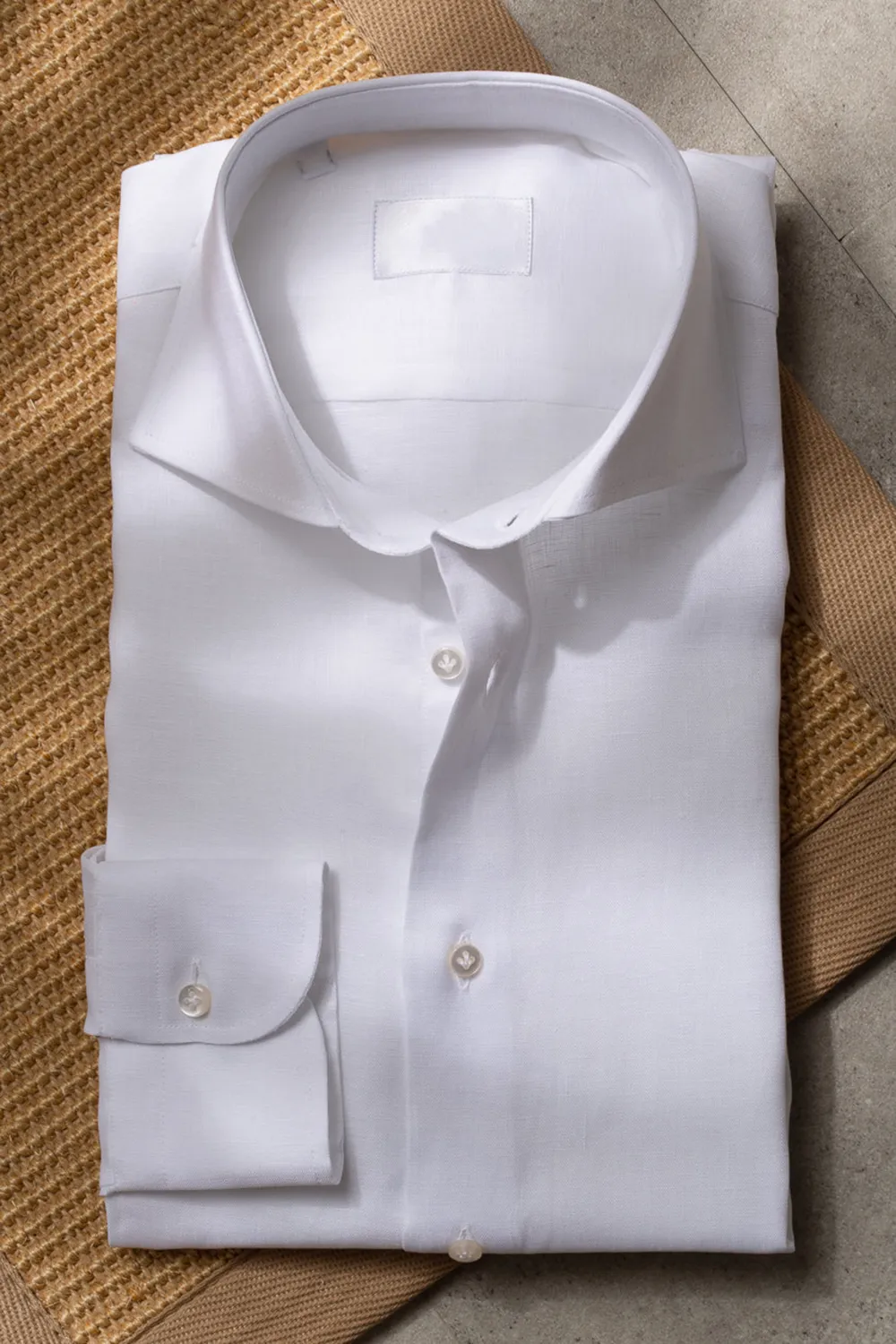 White Linen Popover Shirt