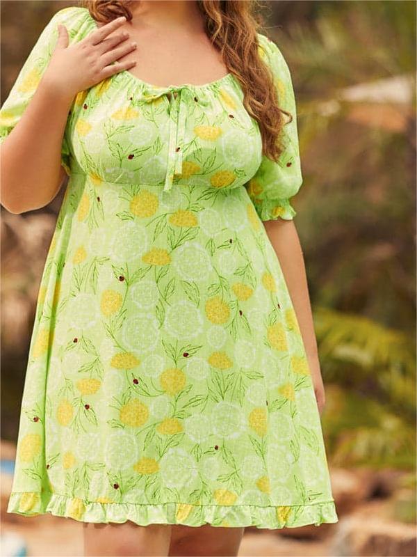 Picnic in Paradise Babydoll Dress