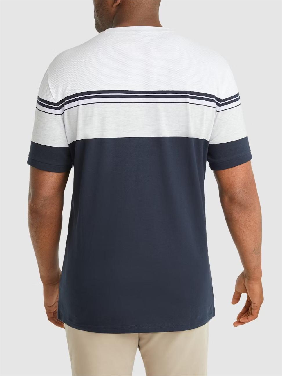 INK JOE TEXTURED STRIPE TEE