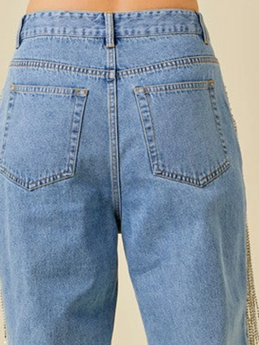 Broadway Rhinestone Denim Jeans