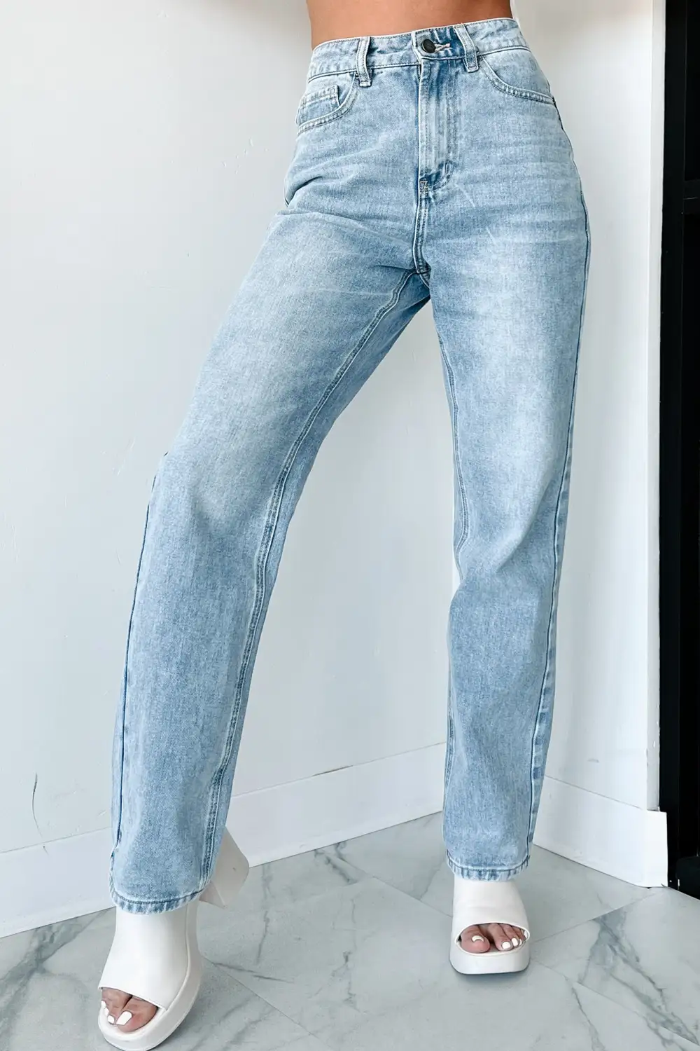 Sebastian High Rise Dogma Straight Leg Jeans