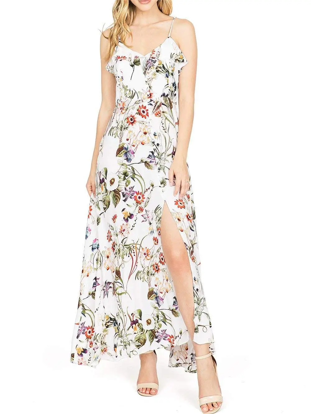 Sunlit Floral Maxi Dress