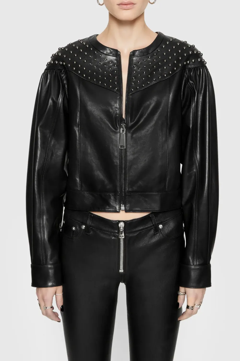 Motorcycle Style Black Jacket