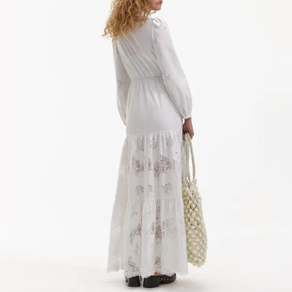 White Cotton Maxi Dress