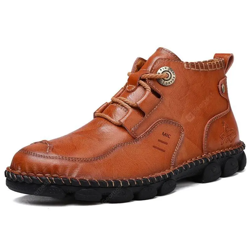 Men's Hand Stitching Casual Large Size Boots