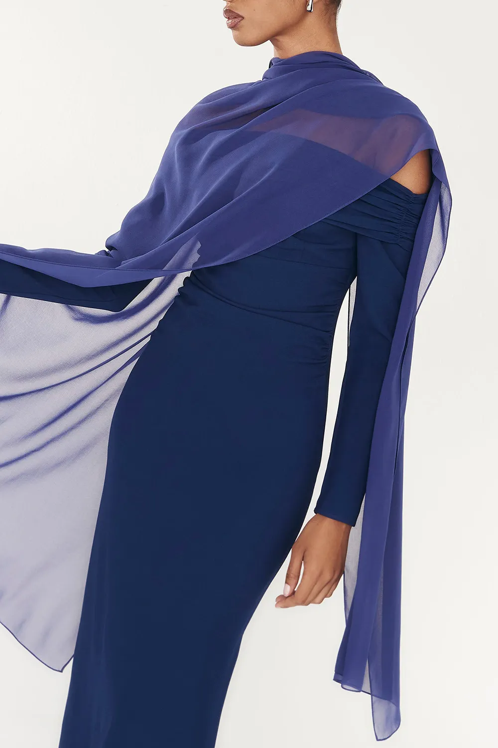 Cobalt Solid Color Tosca Shawl