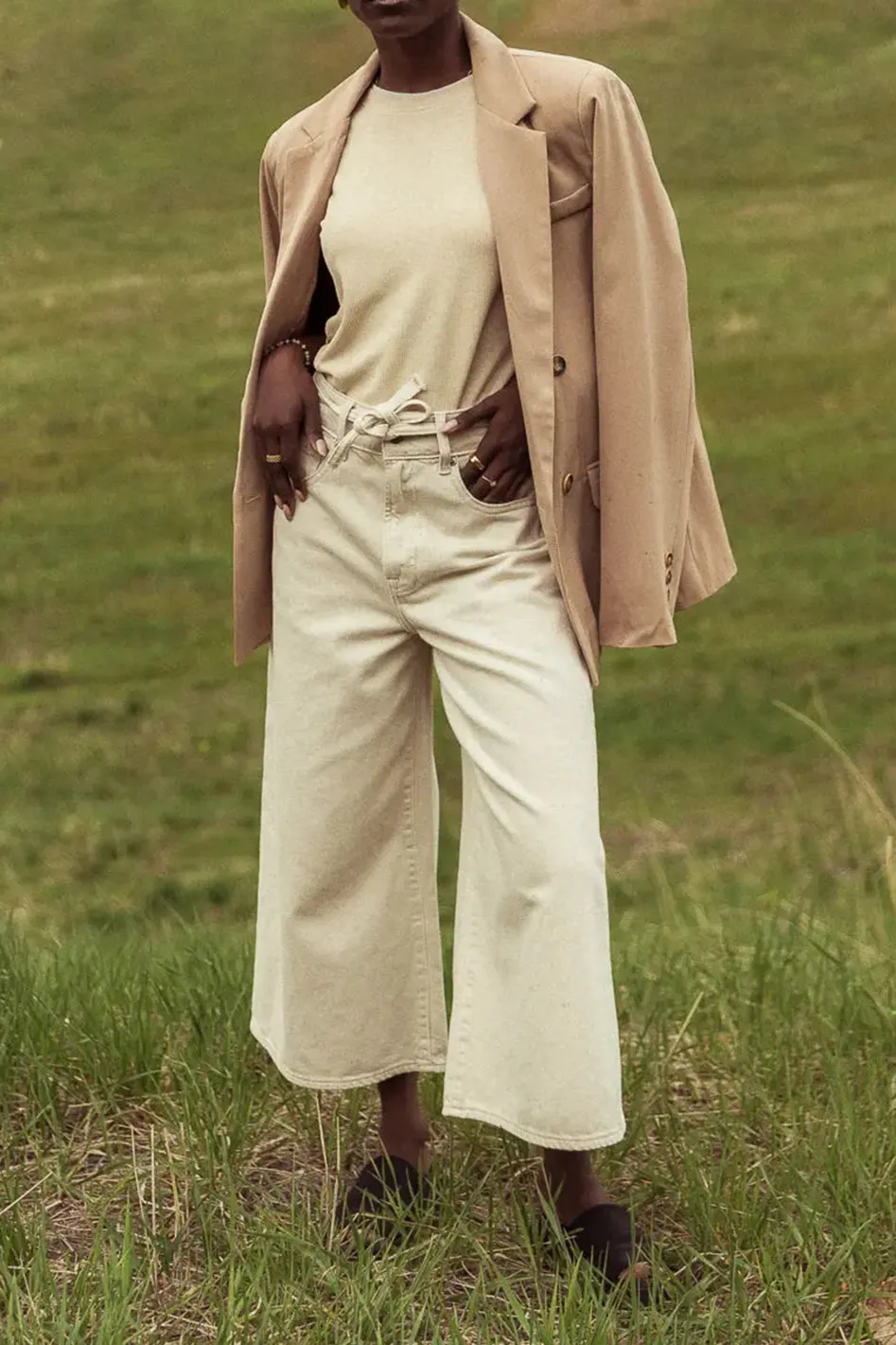 BRUCE CULOTTES IN CREAM