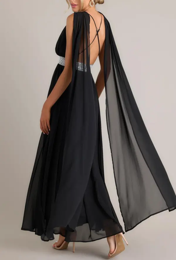 EVERYONE'S DESIRE BLACK MAXI DRESS