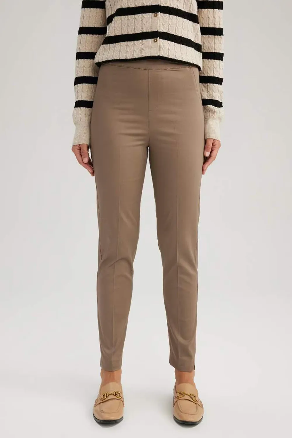 Valentina Sigaret Normal Waist Satin Trousers