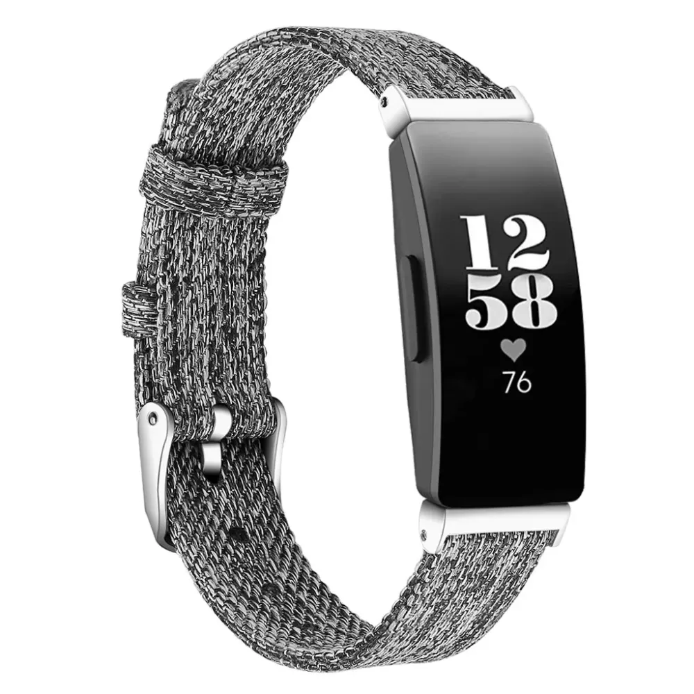 Replacement Woven Canvas Fabric Watch Band Strap For Fitbit Inspire/Inspire HR Sports Bracelet Fashion Wristbands Gift