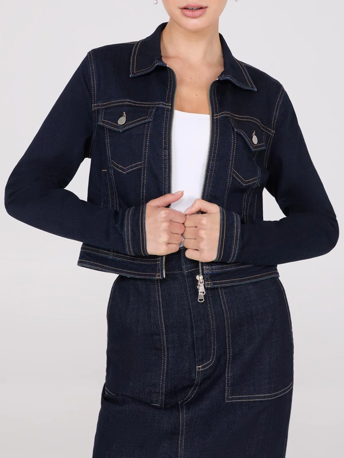 Waisted Denim Jacket