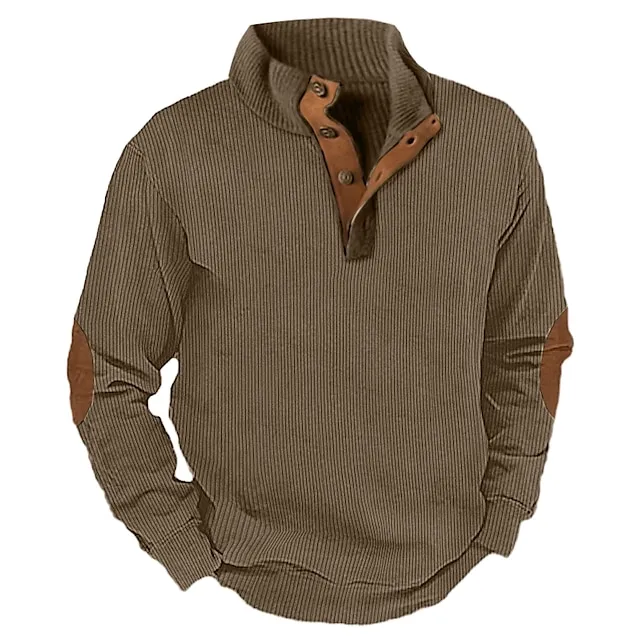 Men's Outdoor Casual Stand Collar Long Sleeve Sweatshirt