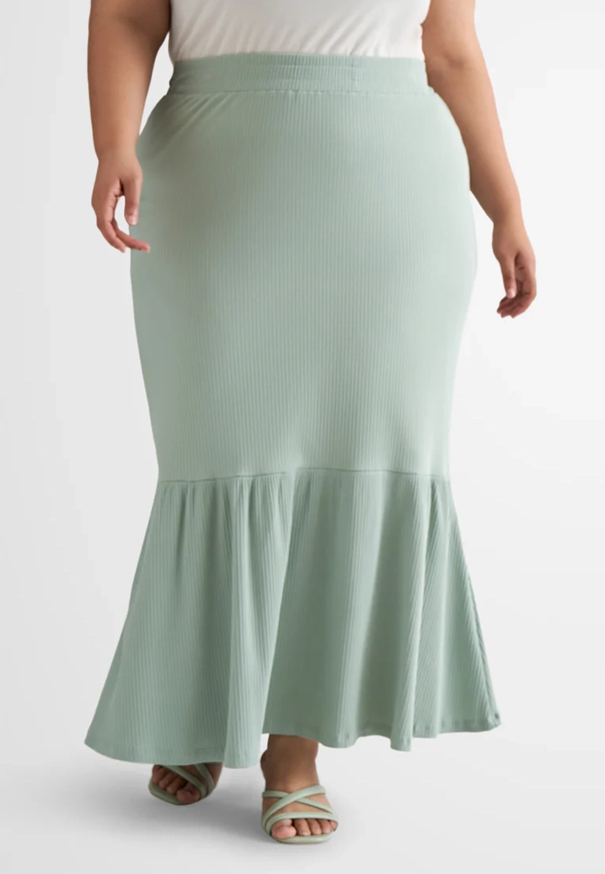 Ribbed Comfort Mermaid Skirt